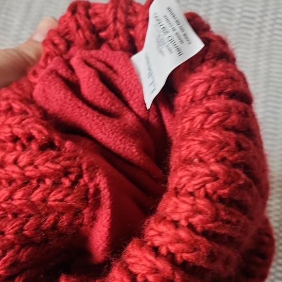 L.L. Bean Red Knit  Sock Holiday Stuffer - Picture 5 of 5